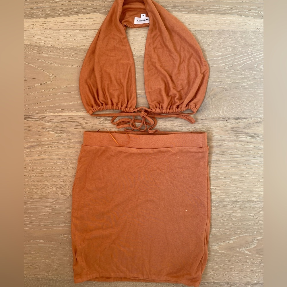 Revolve Superdown top/skirt set size M